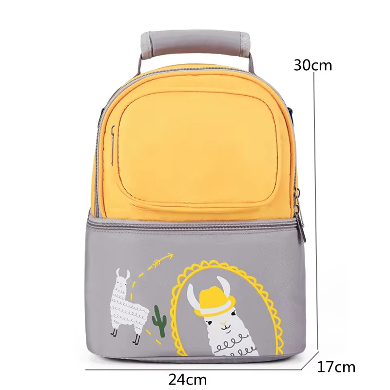 Baby Dual Portion (Waterproof) Diaper Bag Red & Black - Sunshine - Image 3