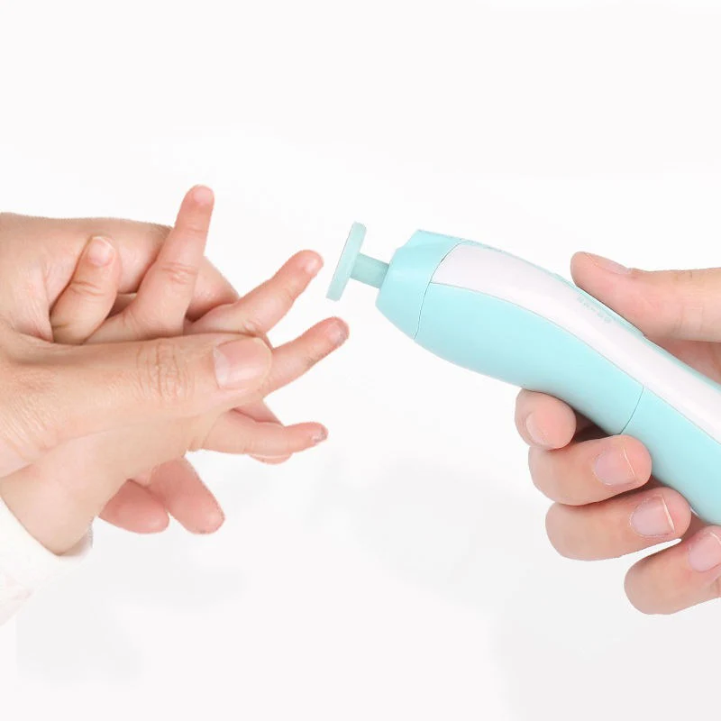 Baby Electric Nail Trimmer 6Pcs Set Blue - Sunshine - Image 3