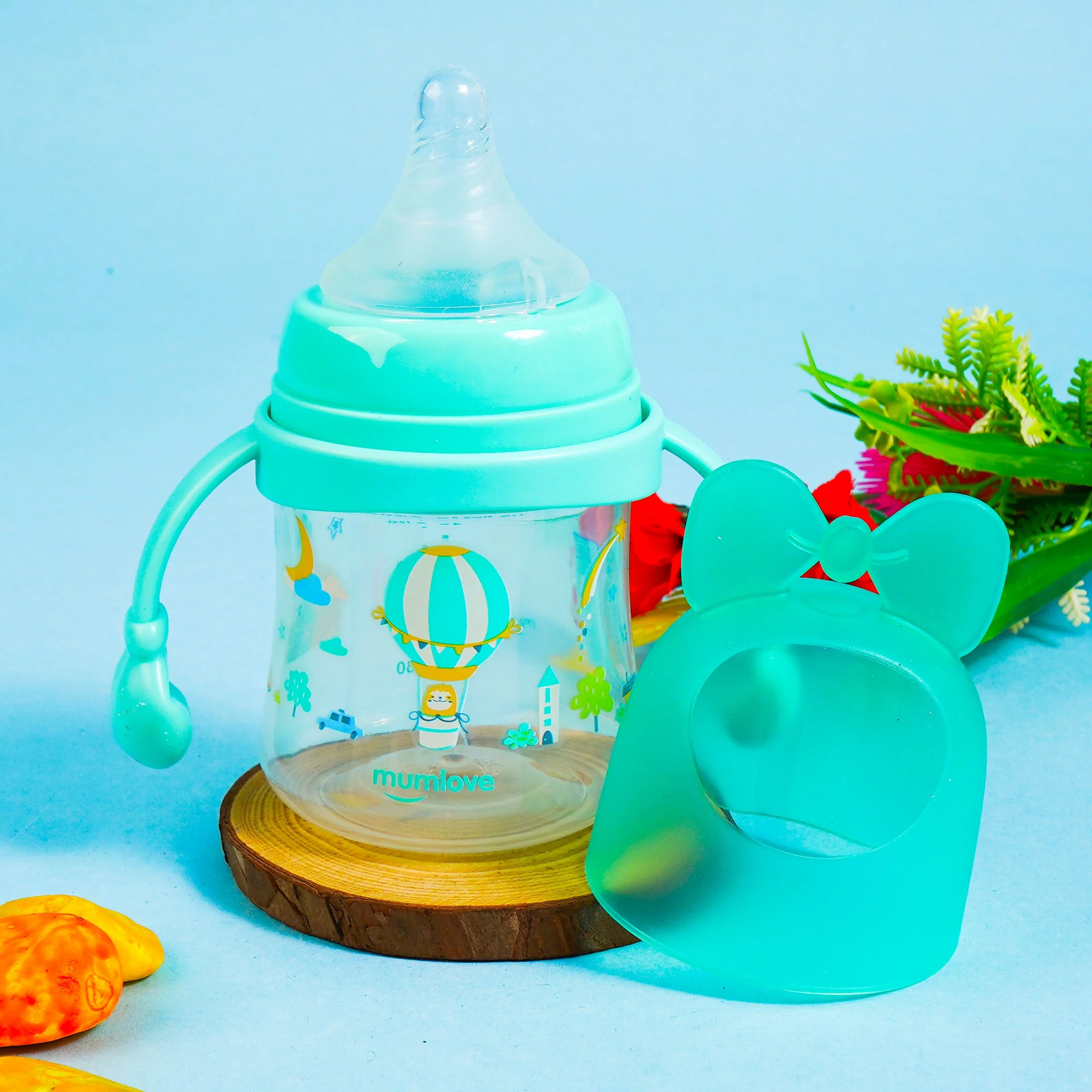 Baby Feeder Bow Green (150Ml) - Sunshine