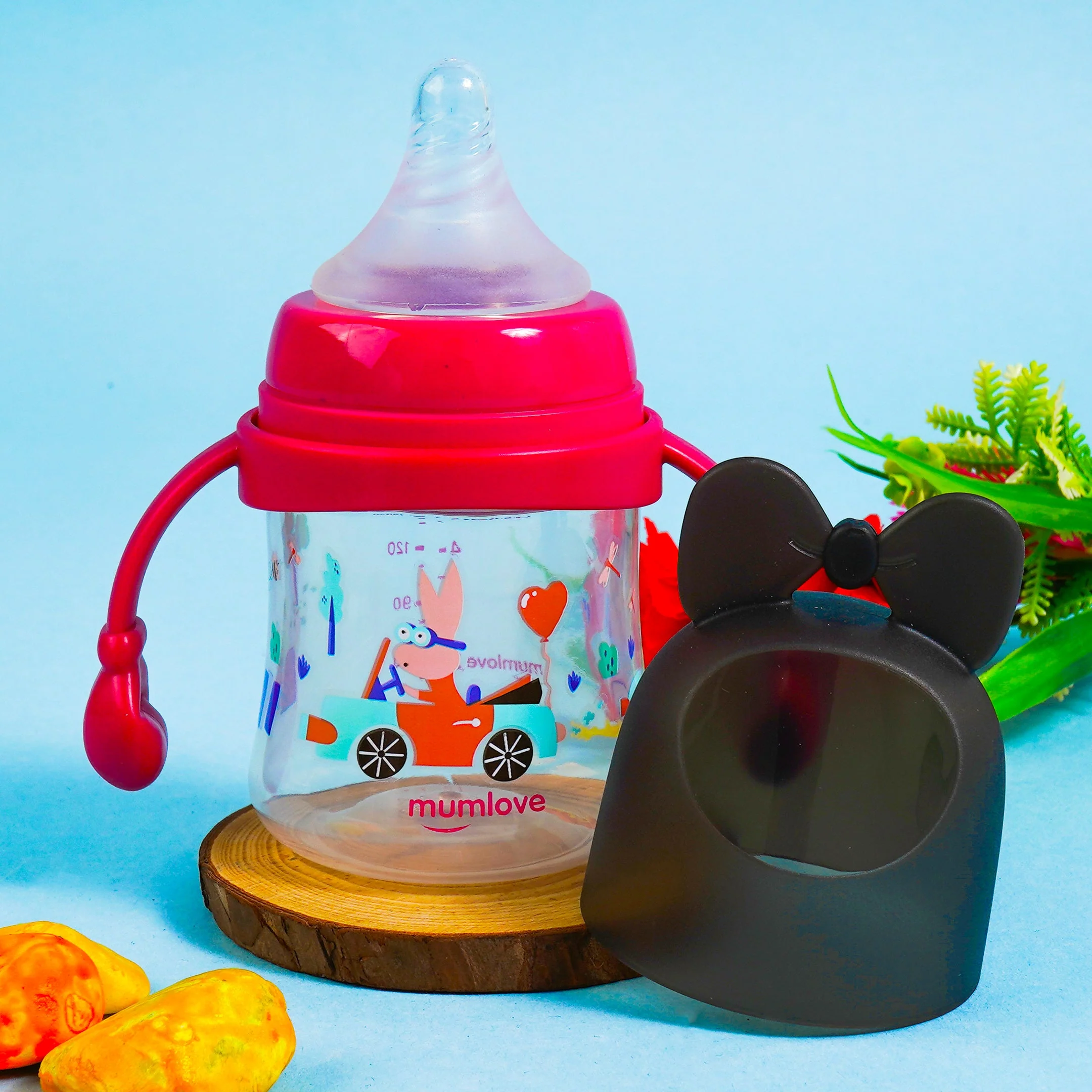 Baby Feeder Bow Pink (150Ml) - Sunshine