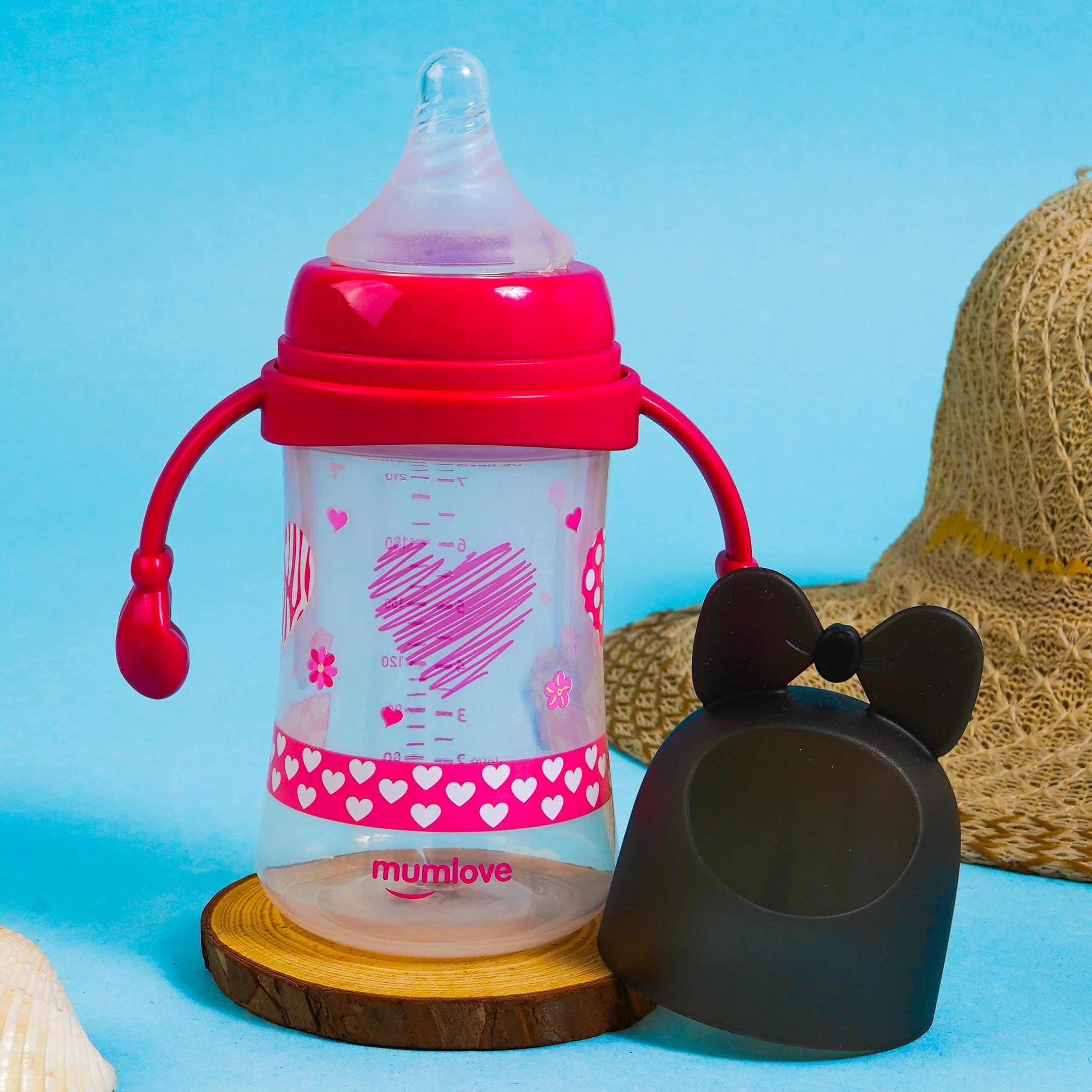Baby Feeder Bow Pink (240Ml) - Sunshine