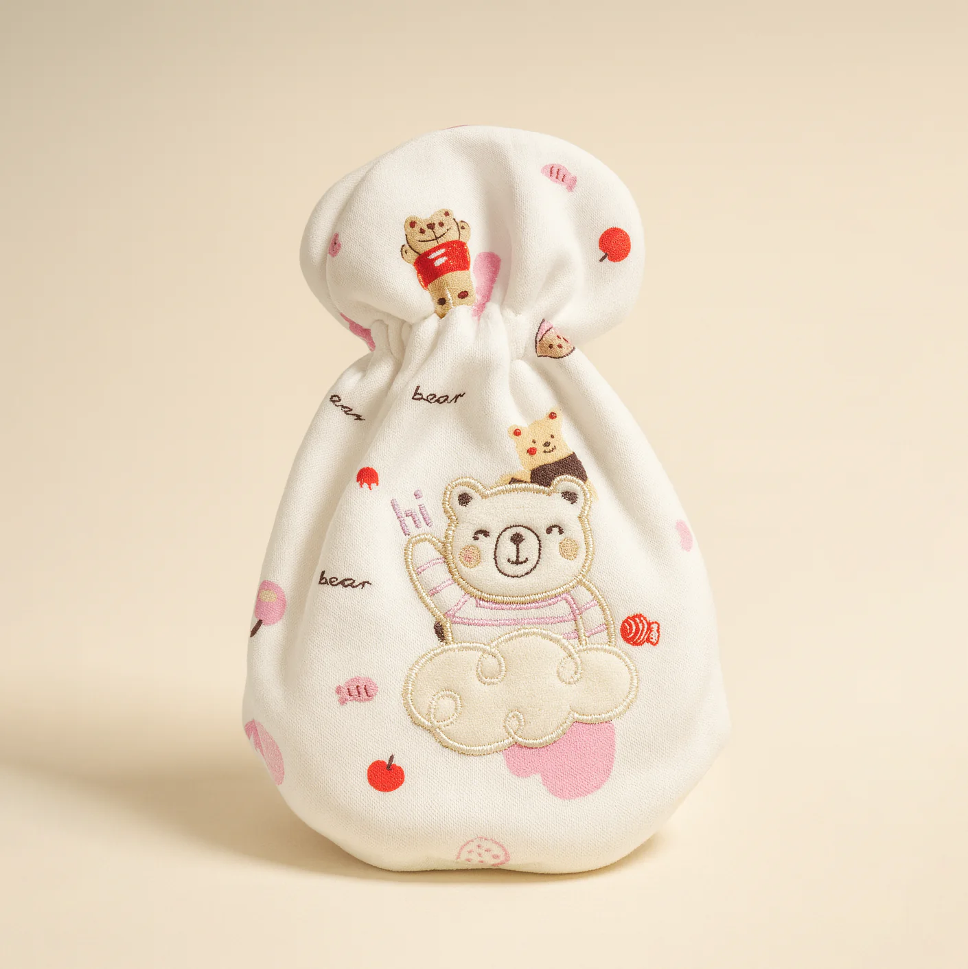 Baby Feeder Cover Bear Pink - Sunshine