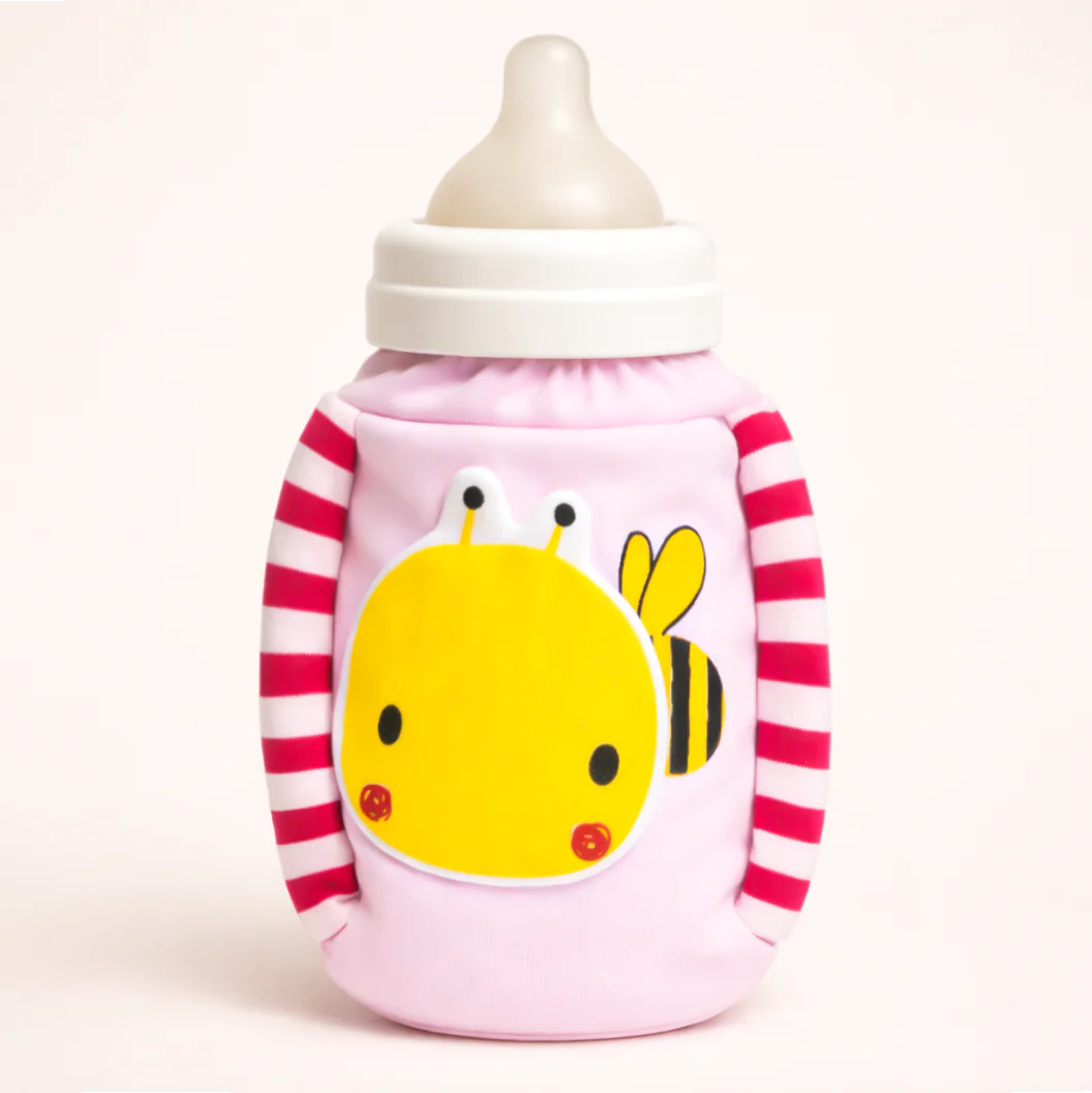 Baby Feeder Cover Frog Pink - Sunshine