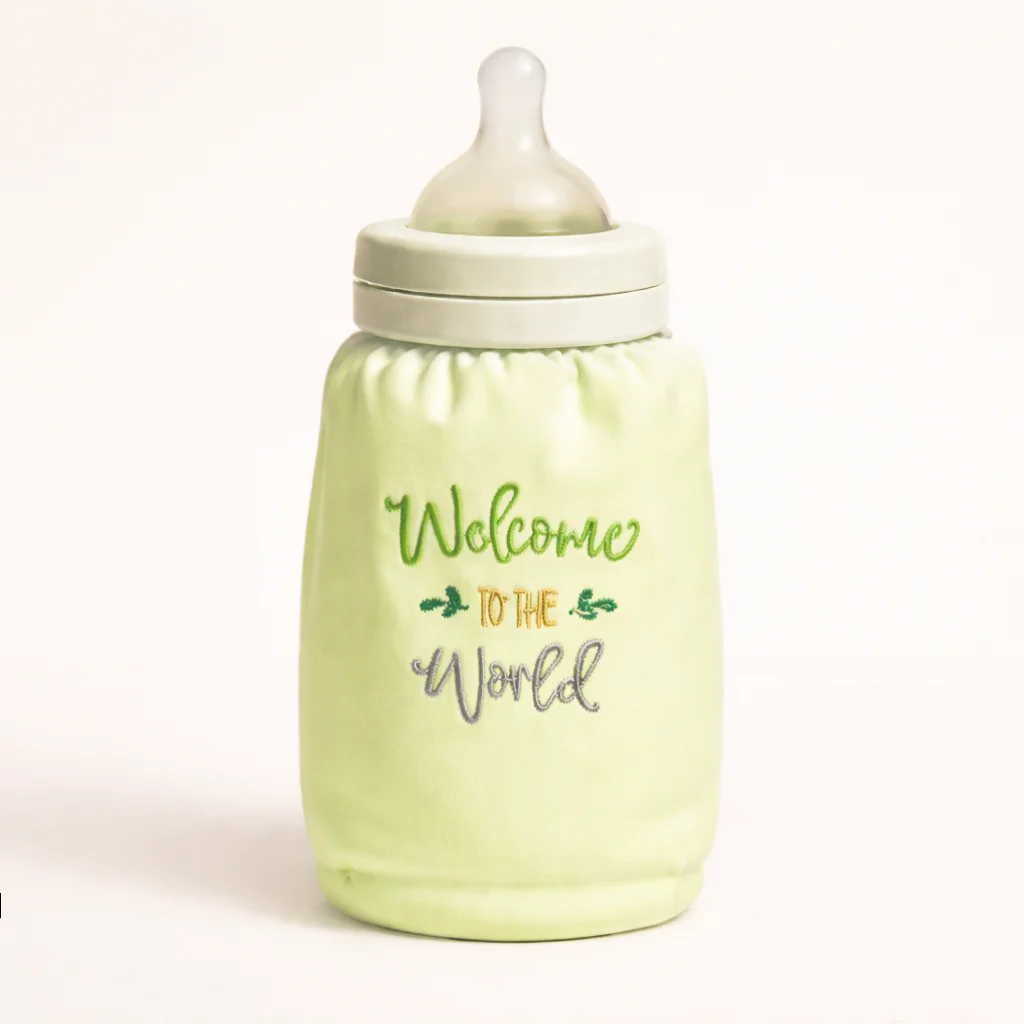 Baby Feeder Cover Welcome To The World Green - Sunshine