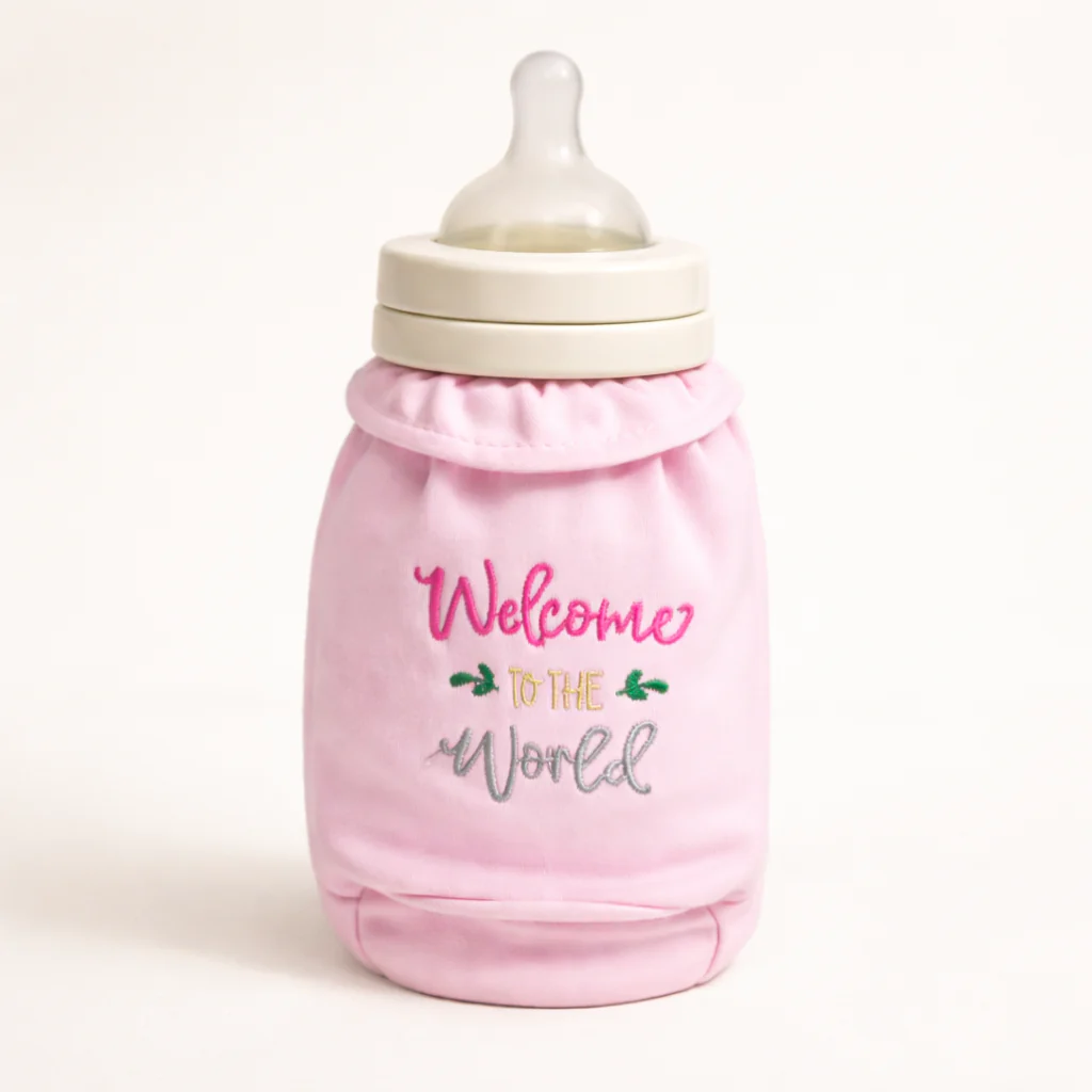 Baby Feeder Cover Welcome To The World Pink - Sunshine