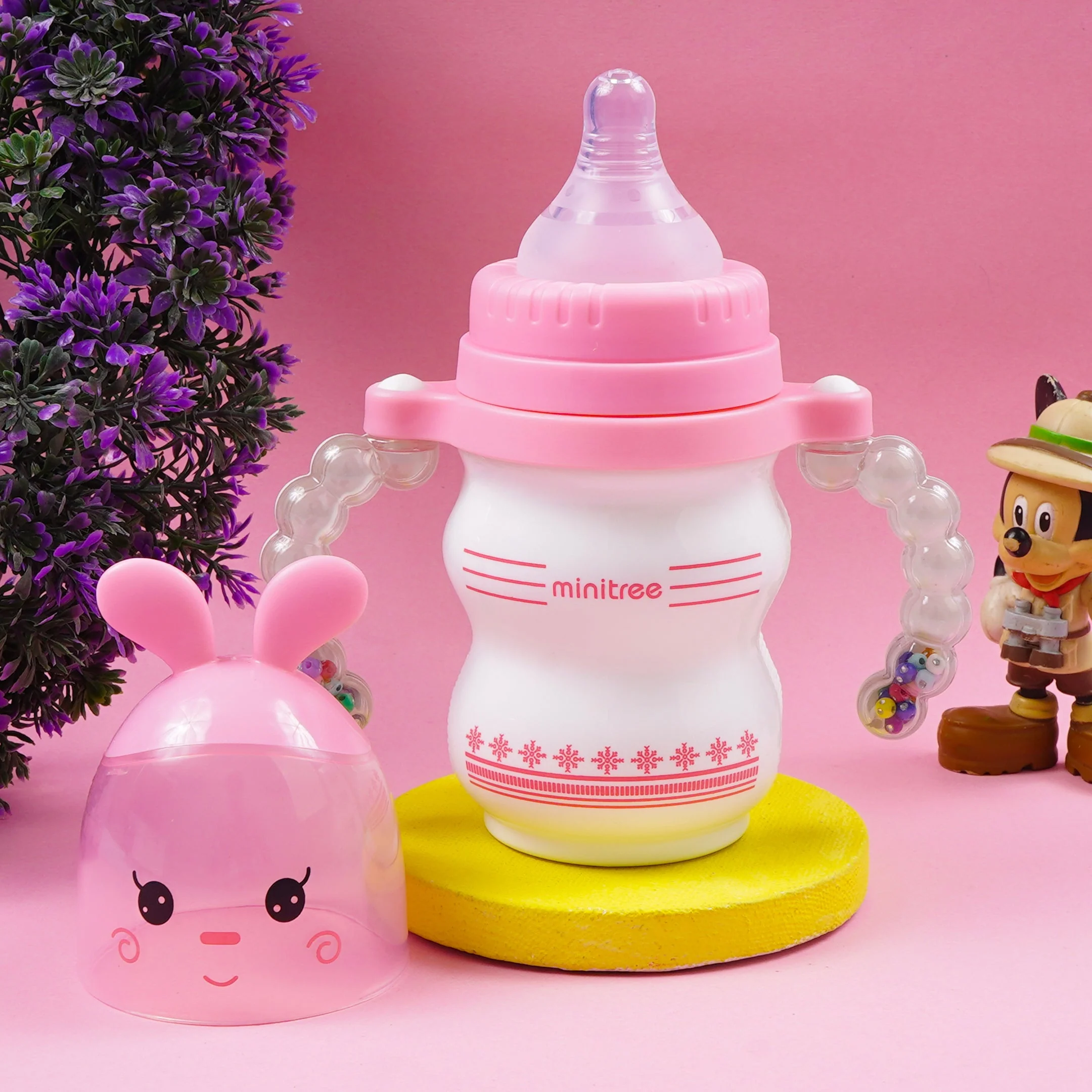 Baby Feeding Bottle Bunny Pink 180Ml Mt - Sunshine - Image 2