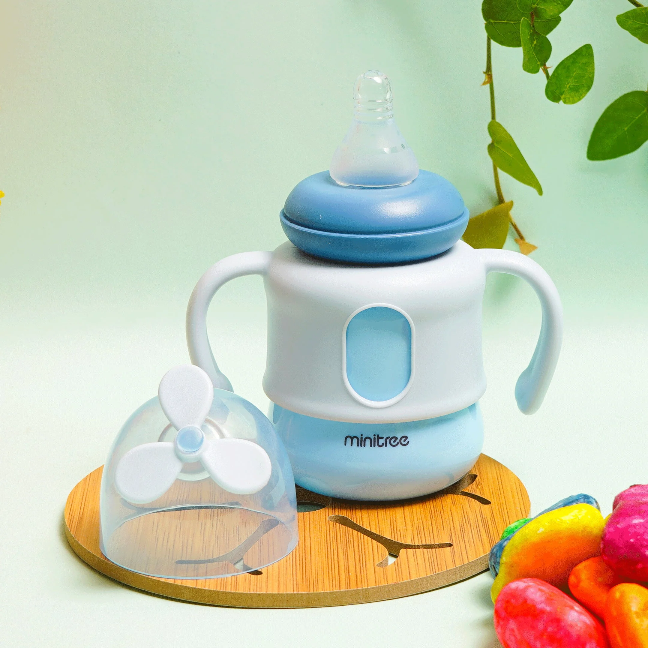 Baby Feeding Bottle Fan Blue 150Ml Mt - Sunshine - Image 2