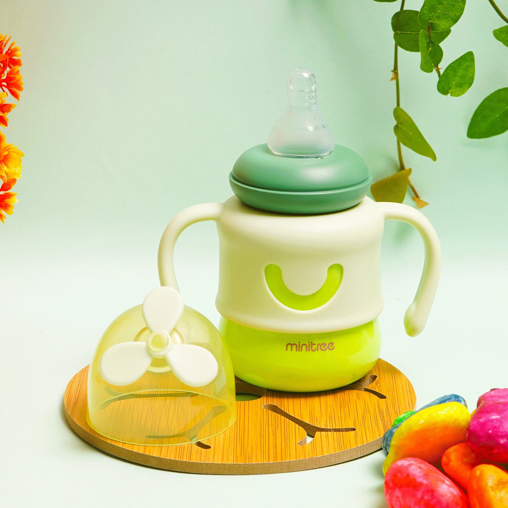Baby Feeding Bottle Fan Green 150Ml Mt - Sunshine - Image 2