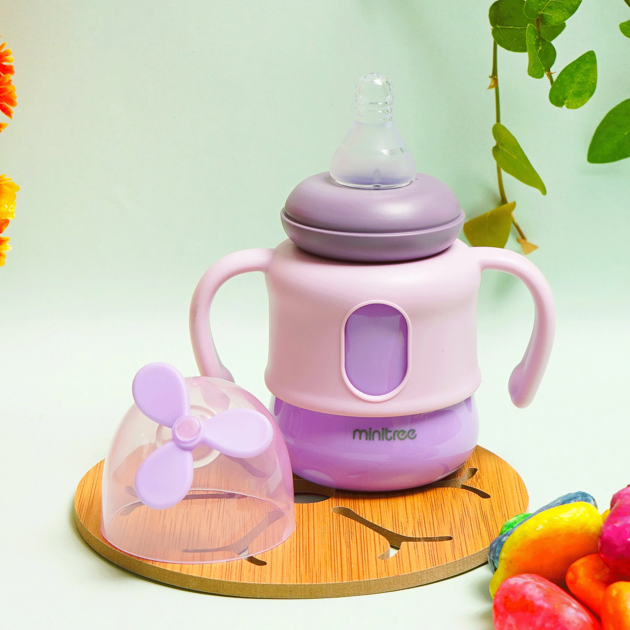 Baby Feeding Bottle Fan Purple 150Ml Mt - Sunshine - Image 2