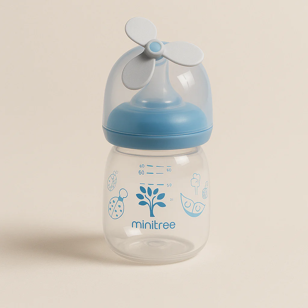Baby Feeding Bottle Navy Blue (60Ml) - Sunshine