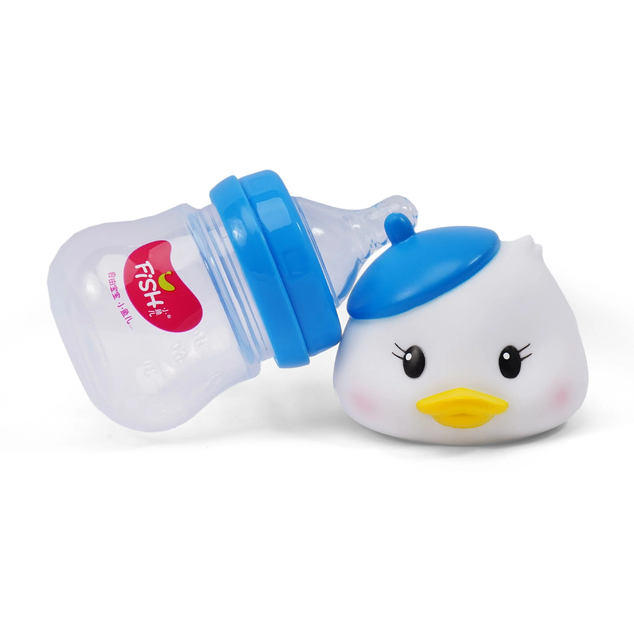 Baby Feeding Bottle Penguin Blue 80Ml - Sunshine