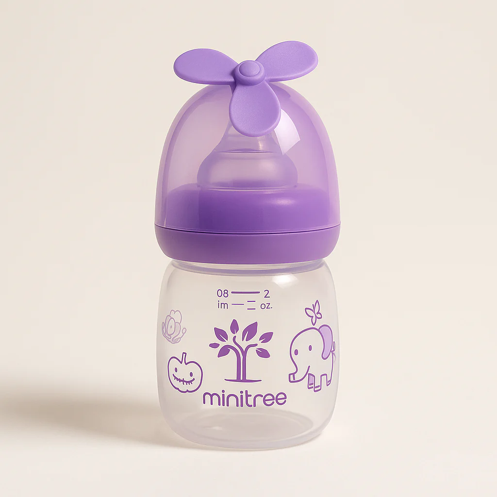 Baby Feeding Bottle Purple (60Ml) - Sunshine