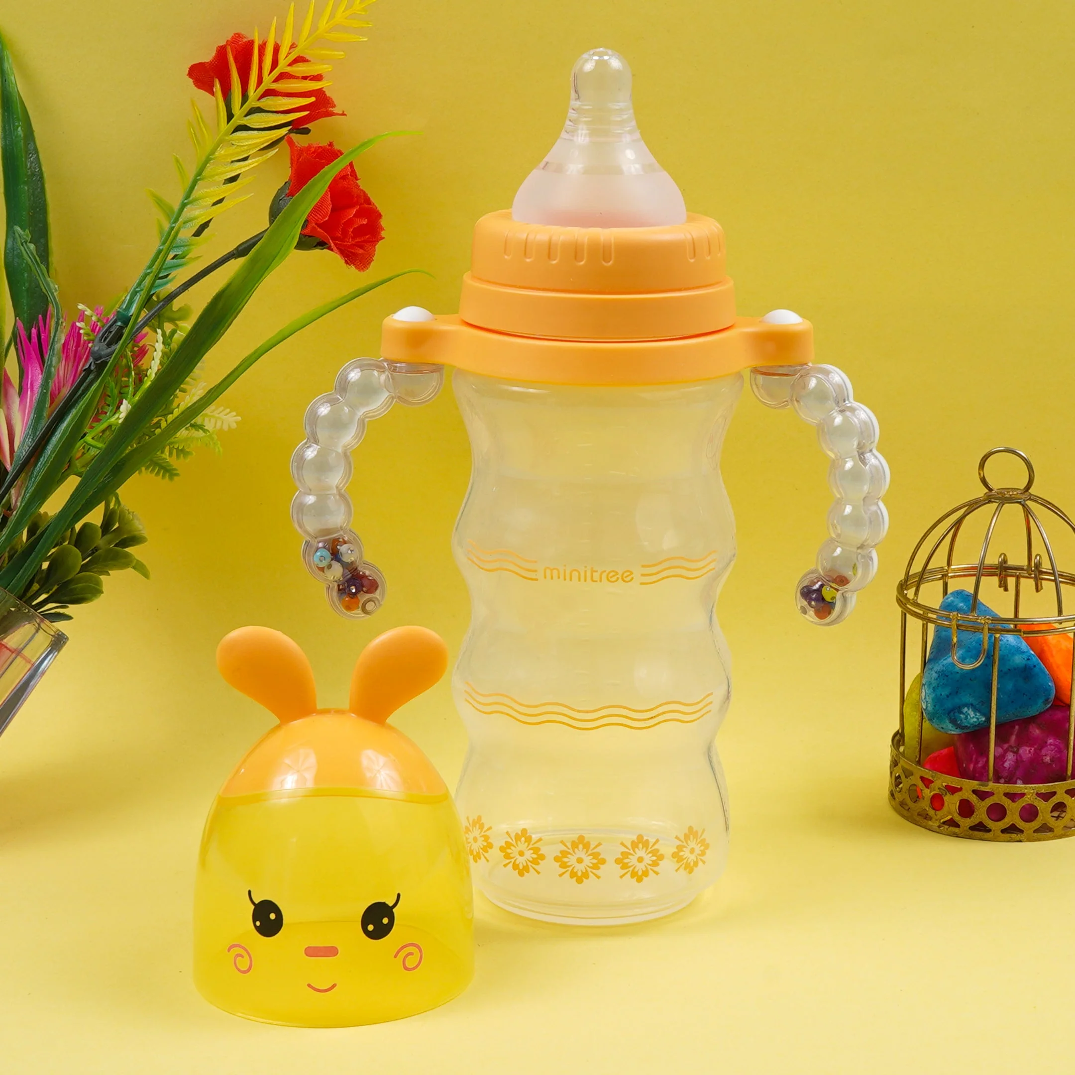 Baby Feeding Bottle Rabbit Orange 300Ml Mt - Sunshine - Image 2