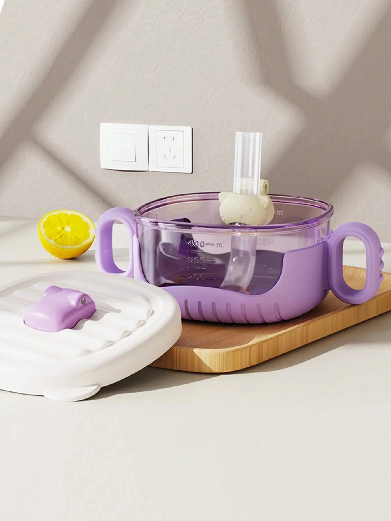 Baby Feeding Bowl Purple 400Ml - Sunshine