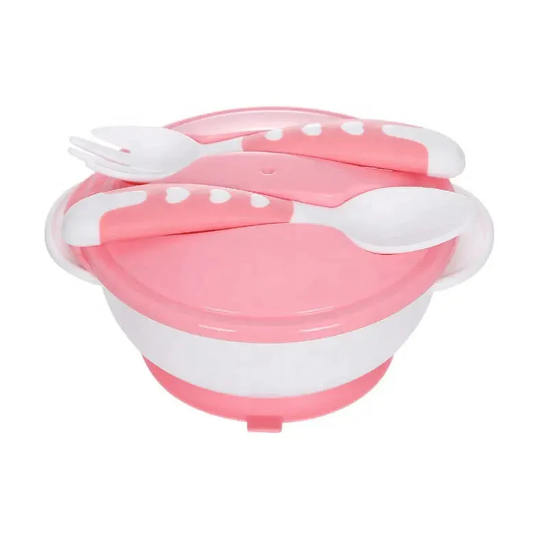 Baby Feeding Bowl Set 3Pcs Pink Ml - Sunshine