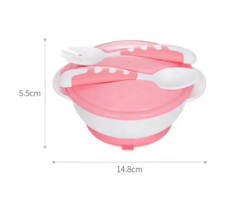 Baby Feeding Bowl Set 3Pcs Pink Ml - Sunshine - Image 2