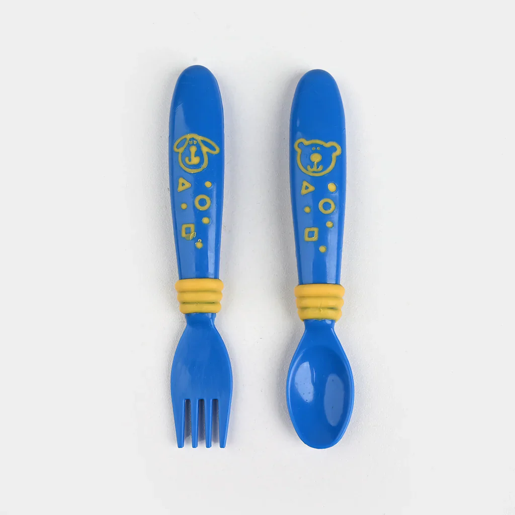 Baby Feeding Bowl With Spoons Blue - Sunshine - Image 4