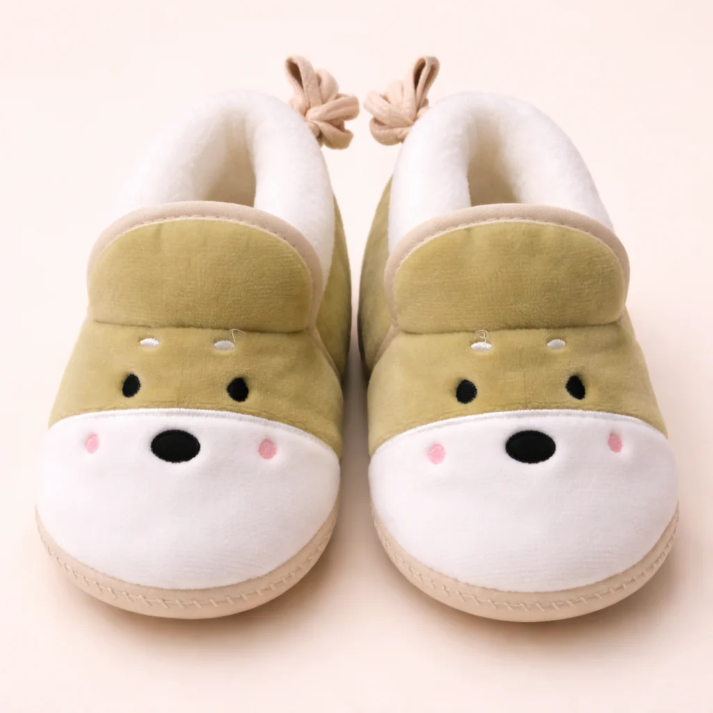 Baby Fleece Booties Puppy Green - Sunshine