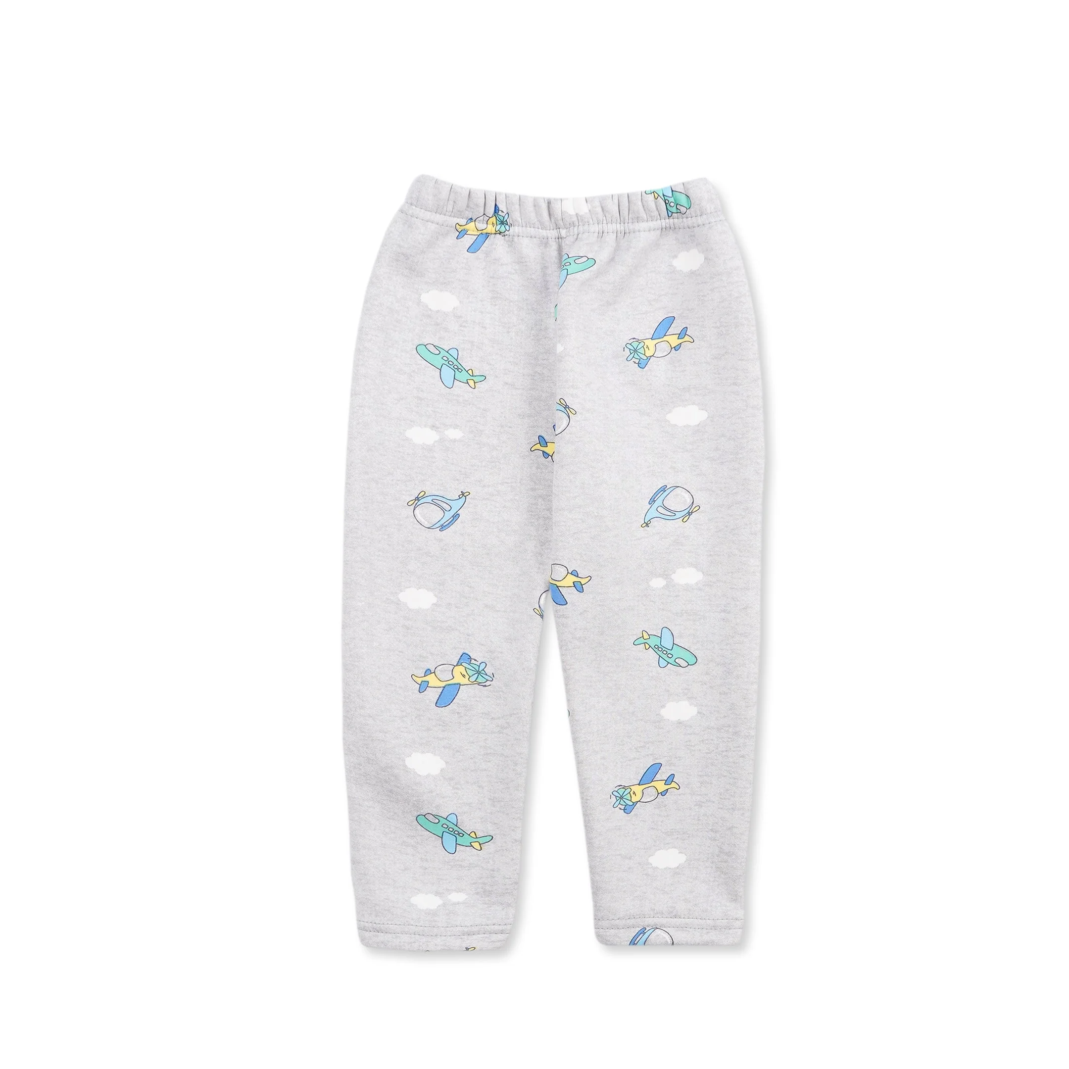Baby Fleece Pajama Set Aeroplan Grey - Sunshine - Image 8