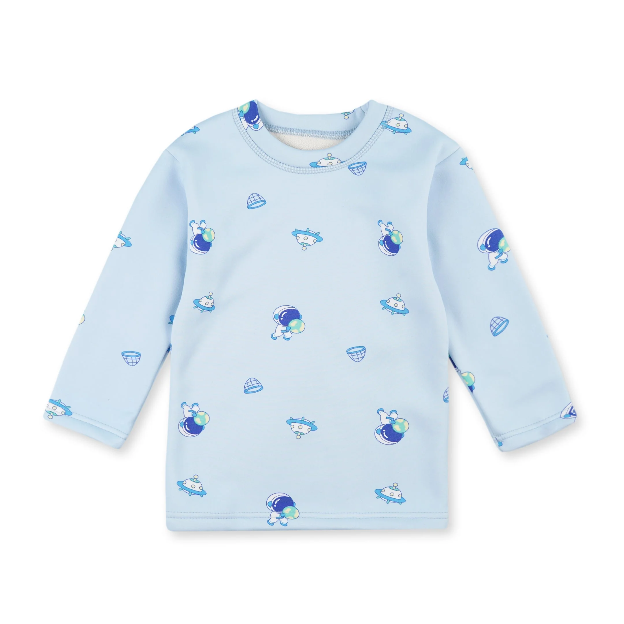 Baby Fleece Pajama Set Astronaut Blue - Sunshine - Image 7