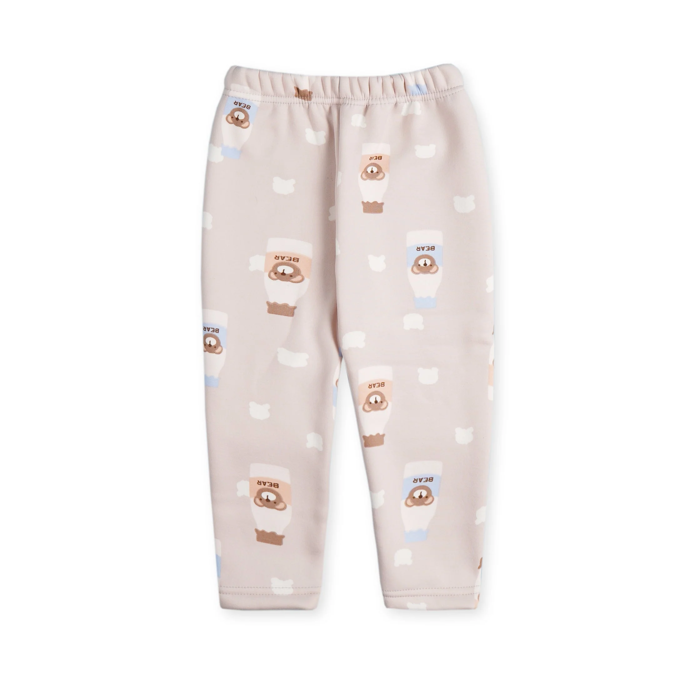 Baby Fleece Pajama Set Bear Light Brown - Sunshine - Image 5
