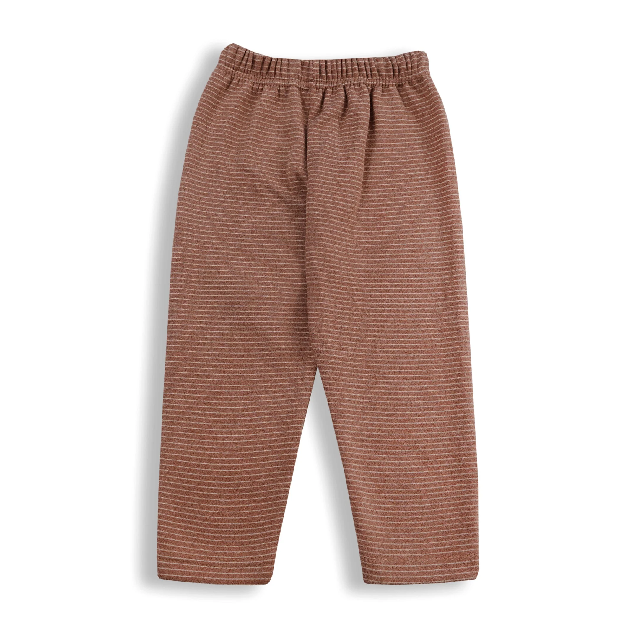 Baby Fleece Pajama Set Bear Strips Brown - Sunshine - Image 5