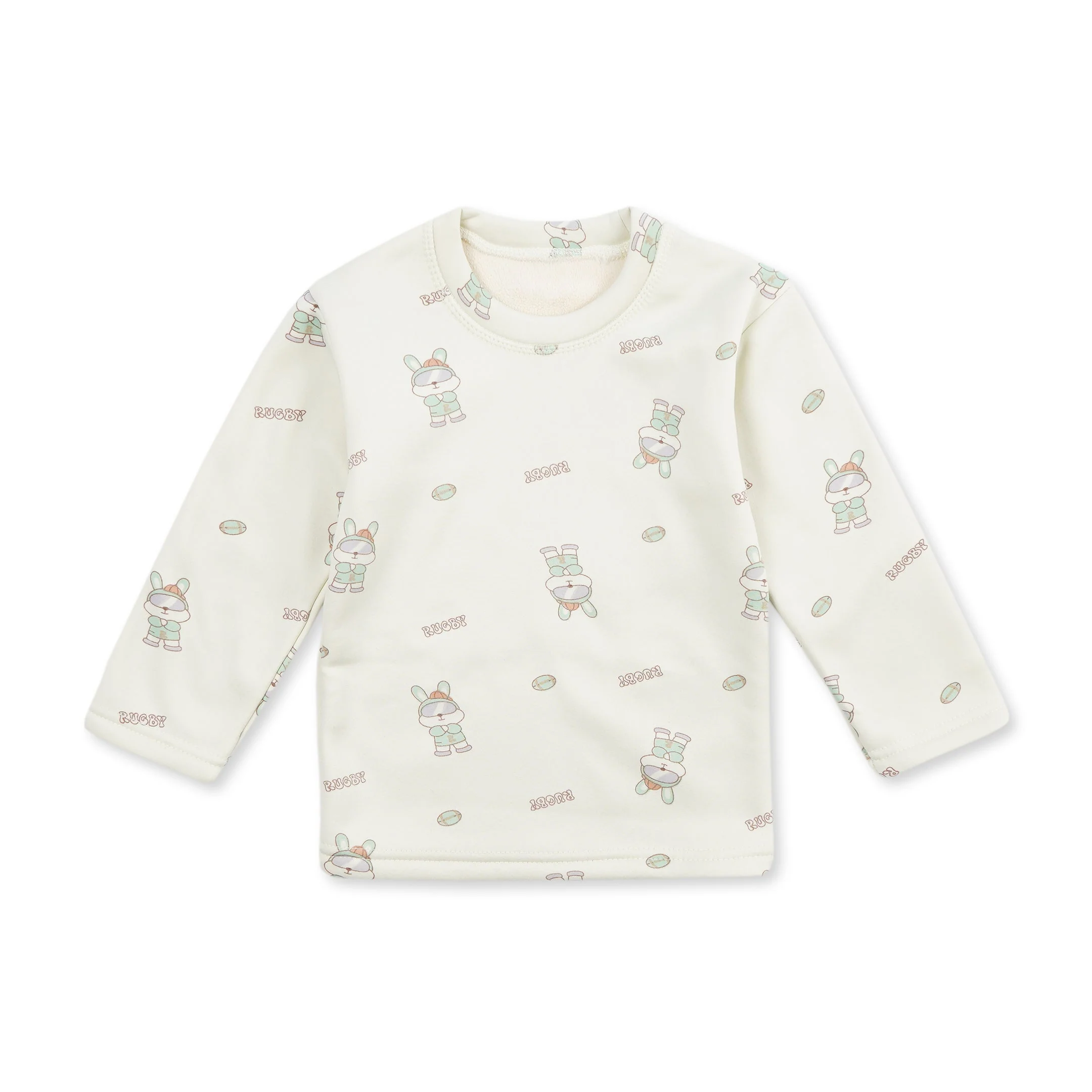 Baby Fleece Pajama Set Bunny Green - Sunshine - Image 4