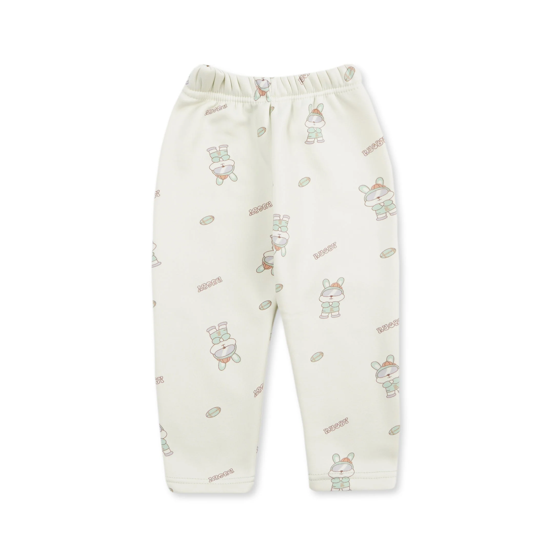 Baby Fleece Pajama Set Bunny Green - Sunshine - Image 5