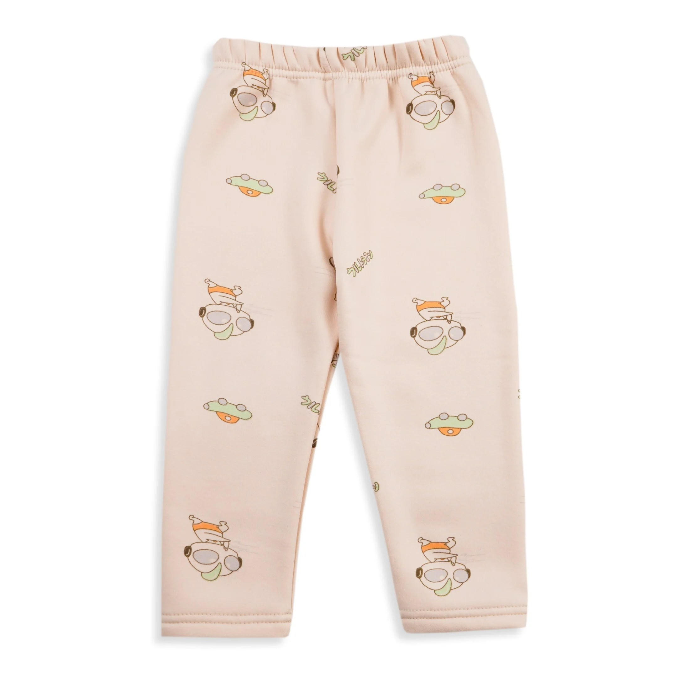 Baby Fleece Pajama Set Cartoon Beige - Sunshine - Image 7