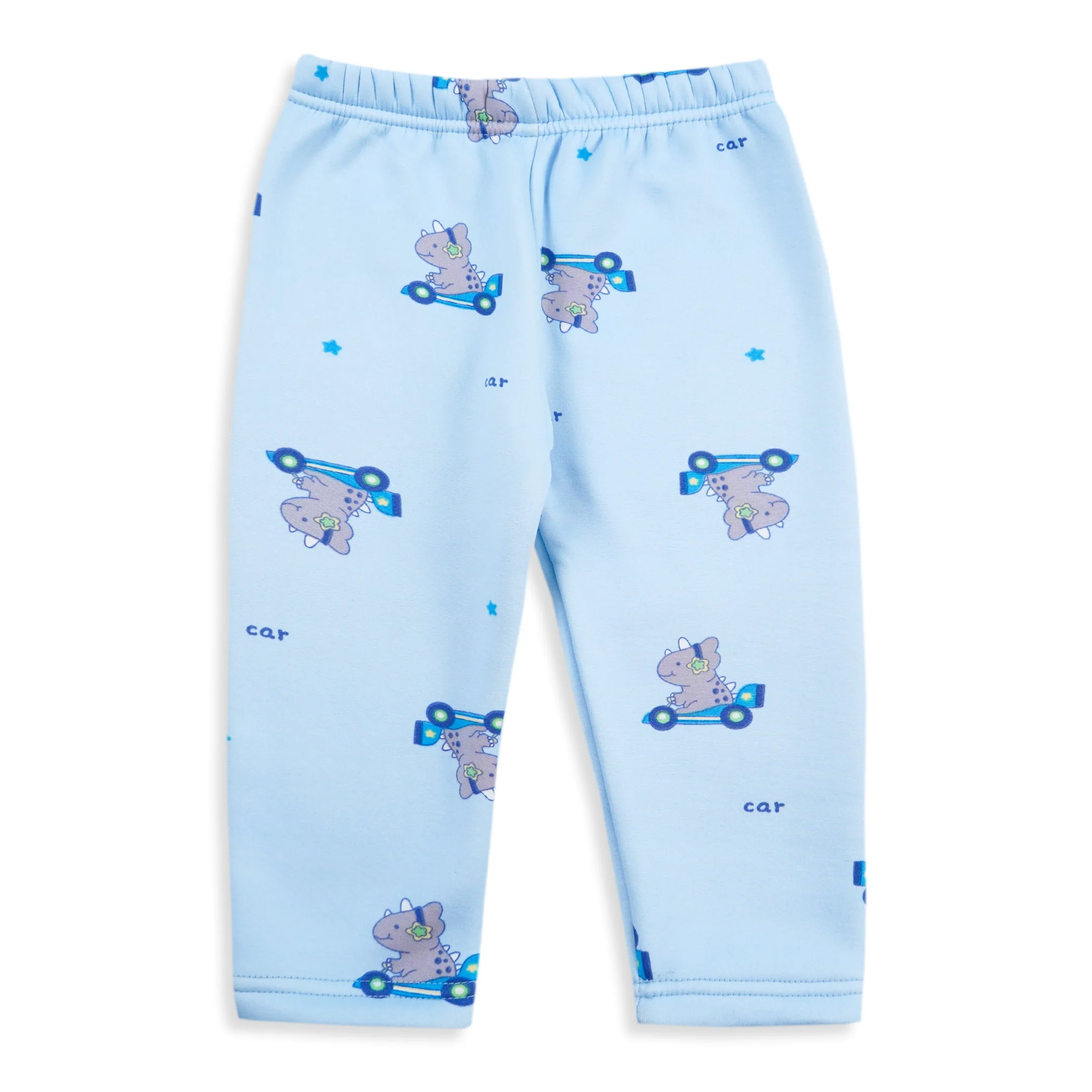 Baby Fleece Pajama Set Dino Blue - Sunshine - Image 4