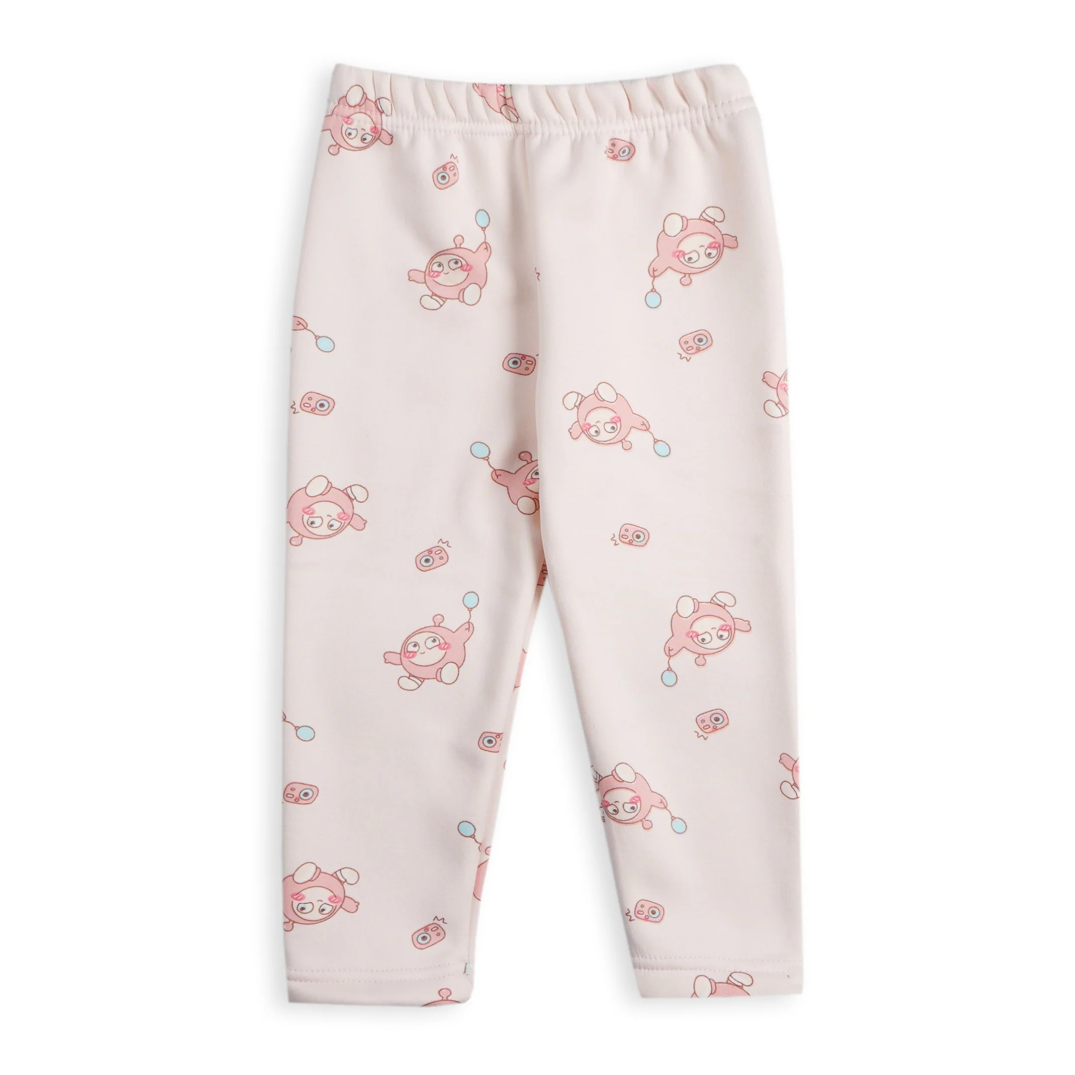 Baby Fleece Pajama Set Eggs Pink - Sunshine - Image 5