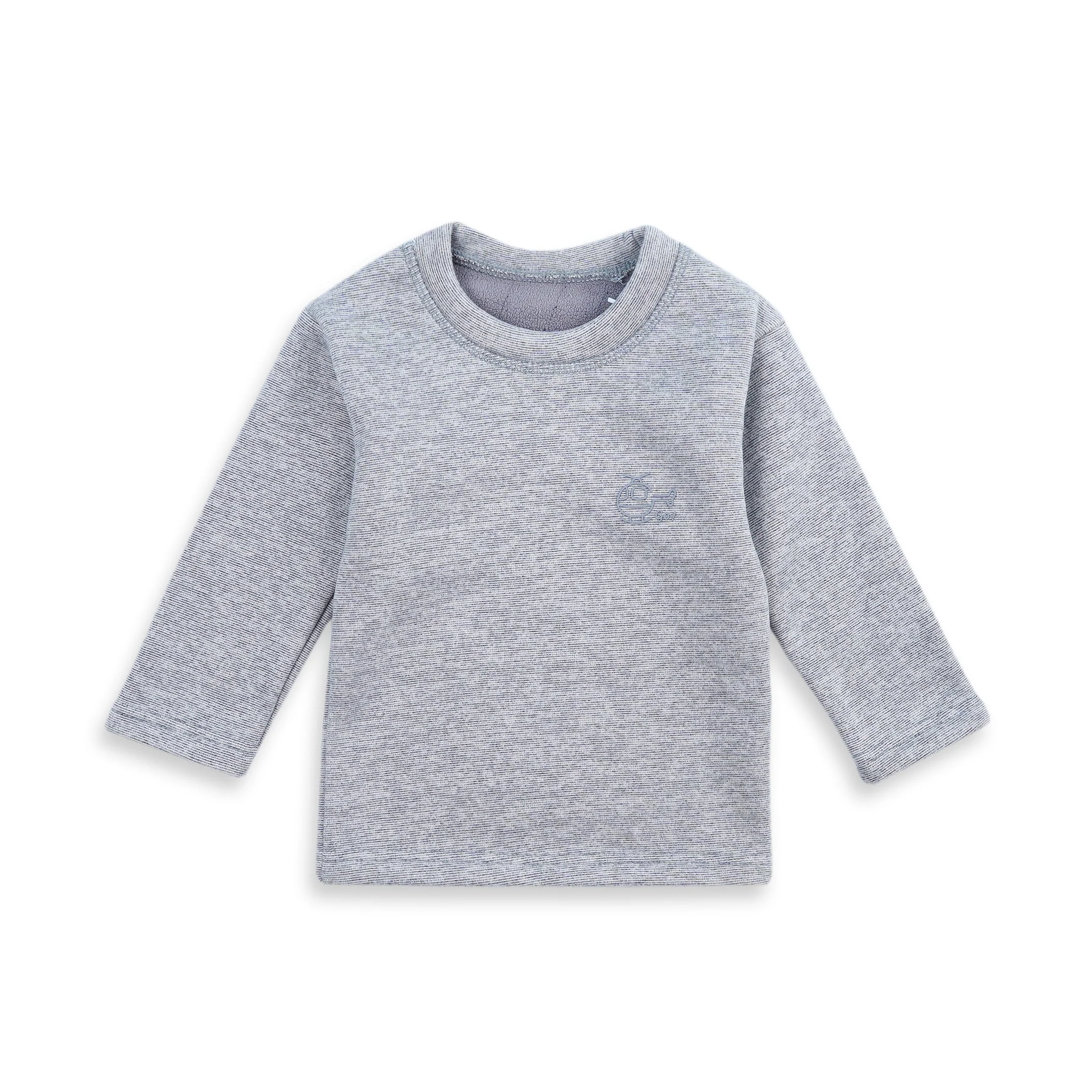 Baby Fleece Pajama Set Grey - Sunshine - Image 4