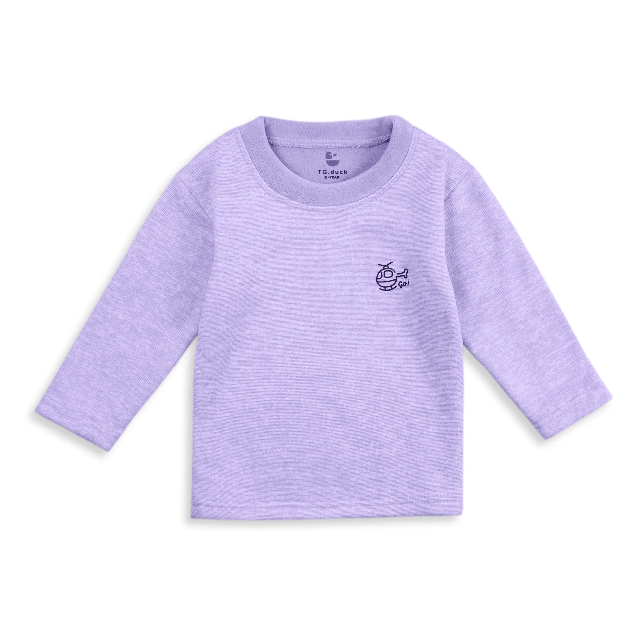Baby Fleece Pajama Set Purple - Sunshine - Image 6