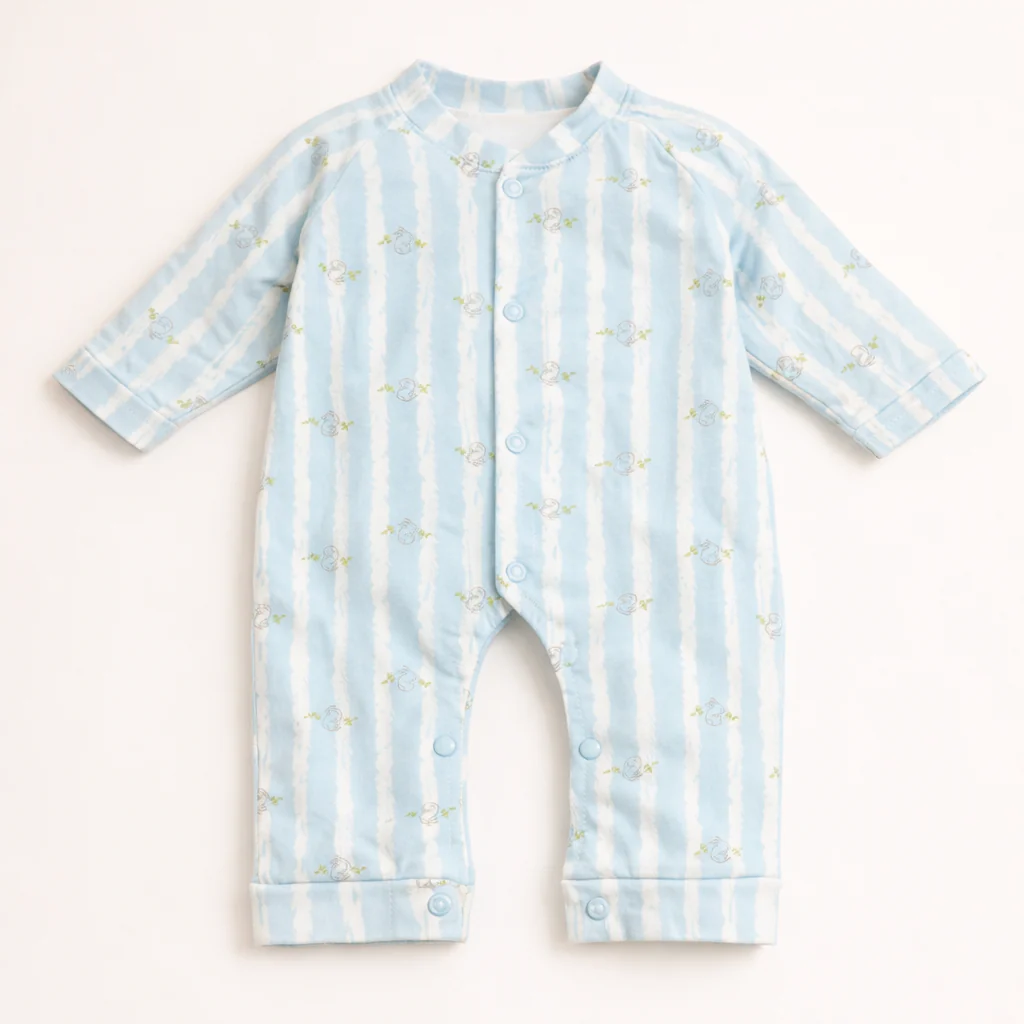 Baby Fleece Romper Rabbit Blue - Sunshine