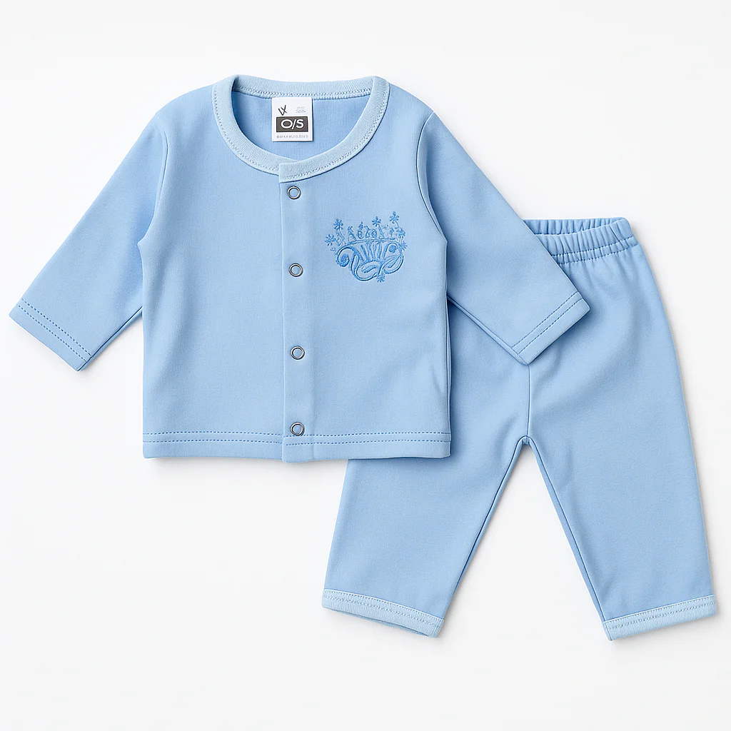 Baby Fleece Sleepsuit Little Princess Blue - Sunshine - Image 3