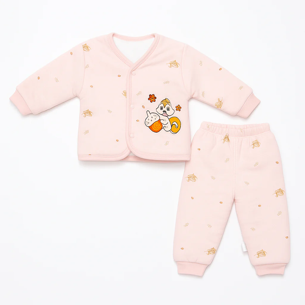 Baby Fleece Sleepsuit Multi Character Pink - Sunshine - Image 2
