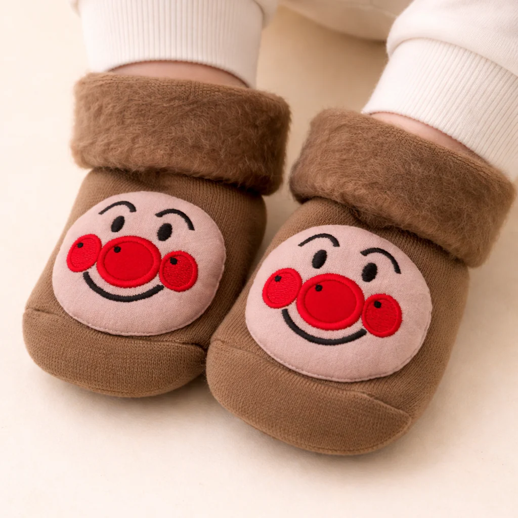 Baby Fleece Warm Botties Joker Brown - Sunshine - Image 2