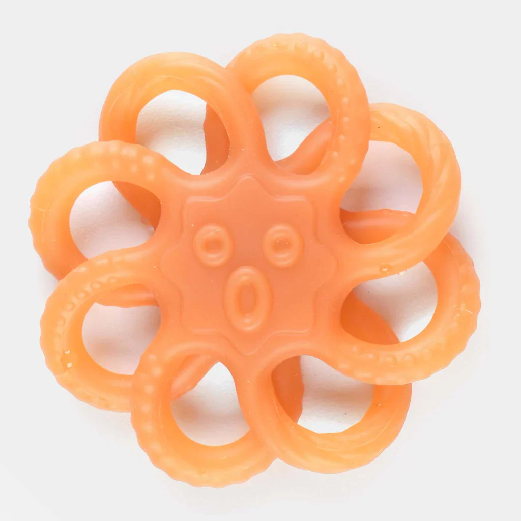 Baby Foldable Octopus Ball Teether Light Orange - Sunshine - Image 2