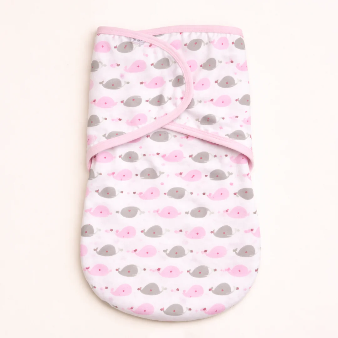 Baby Foldable Swaddle Dolphin Pink - Sunshine