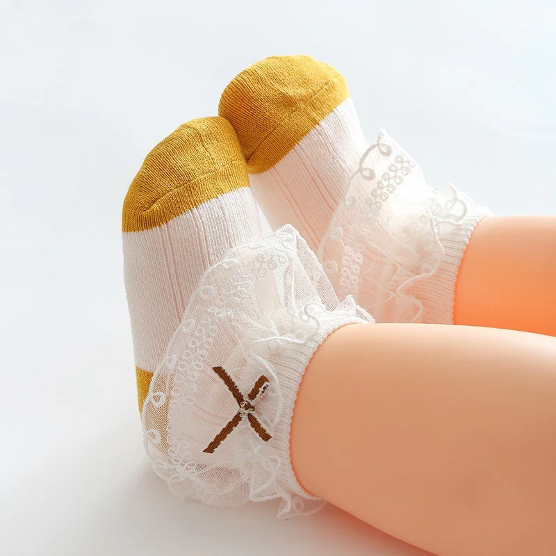Baby Frill Socks Brown - Sunshine