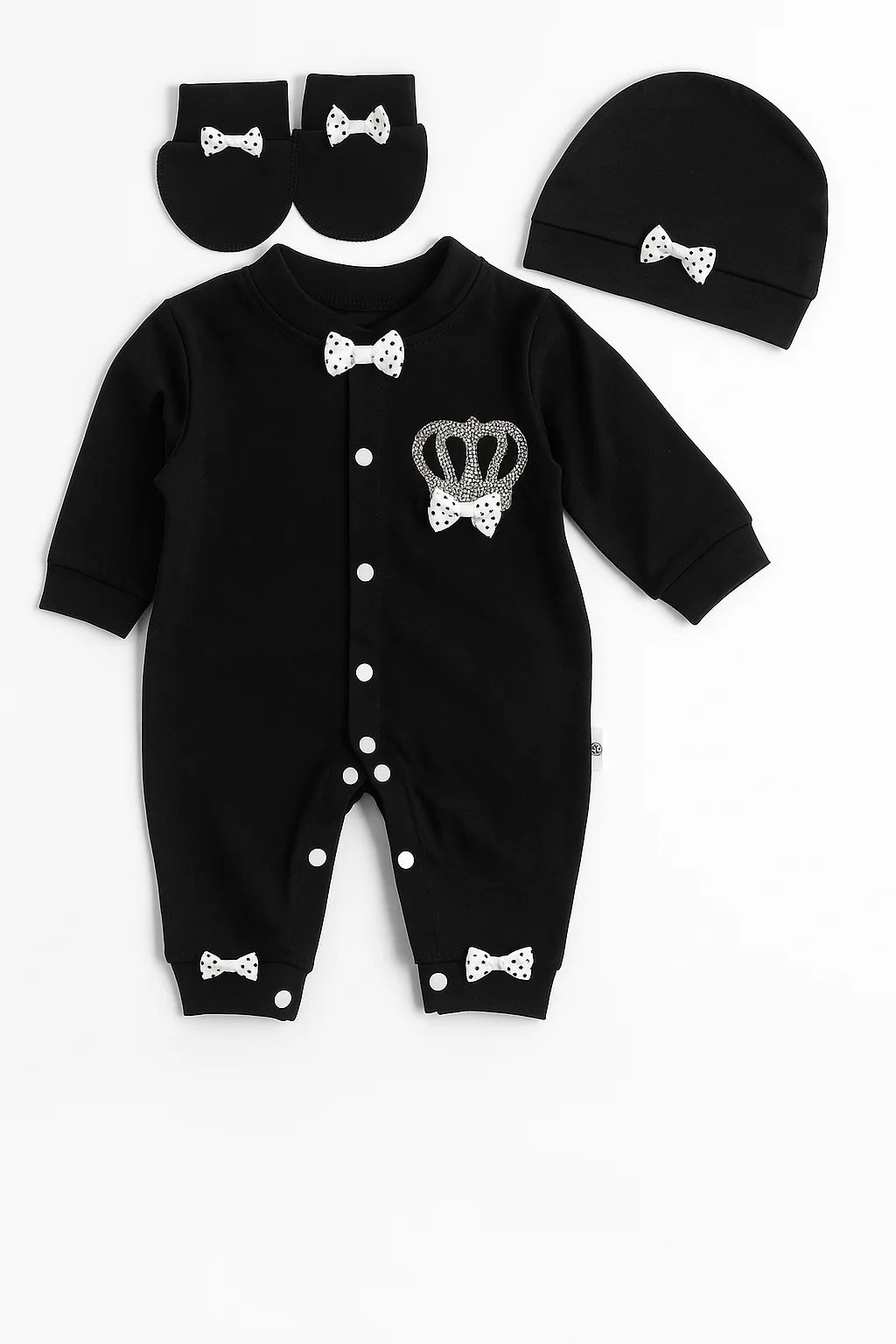 Baby Gift Set Pack Of 3 Crown Black - Sunshine - Image 2