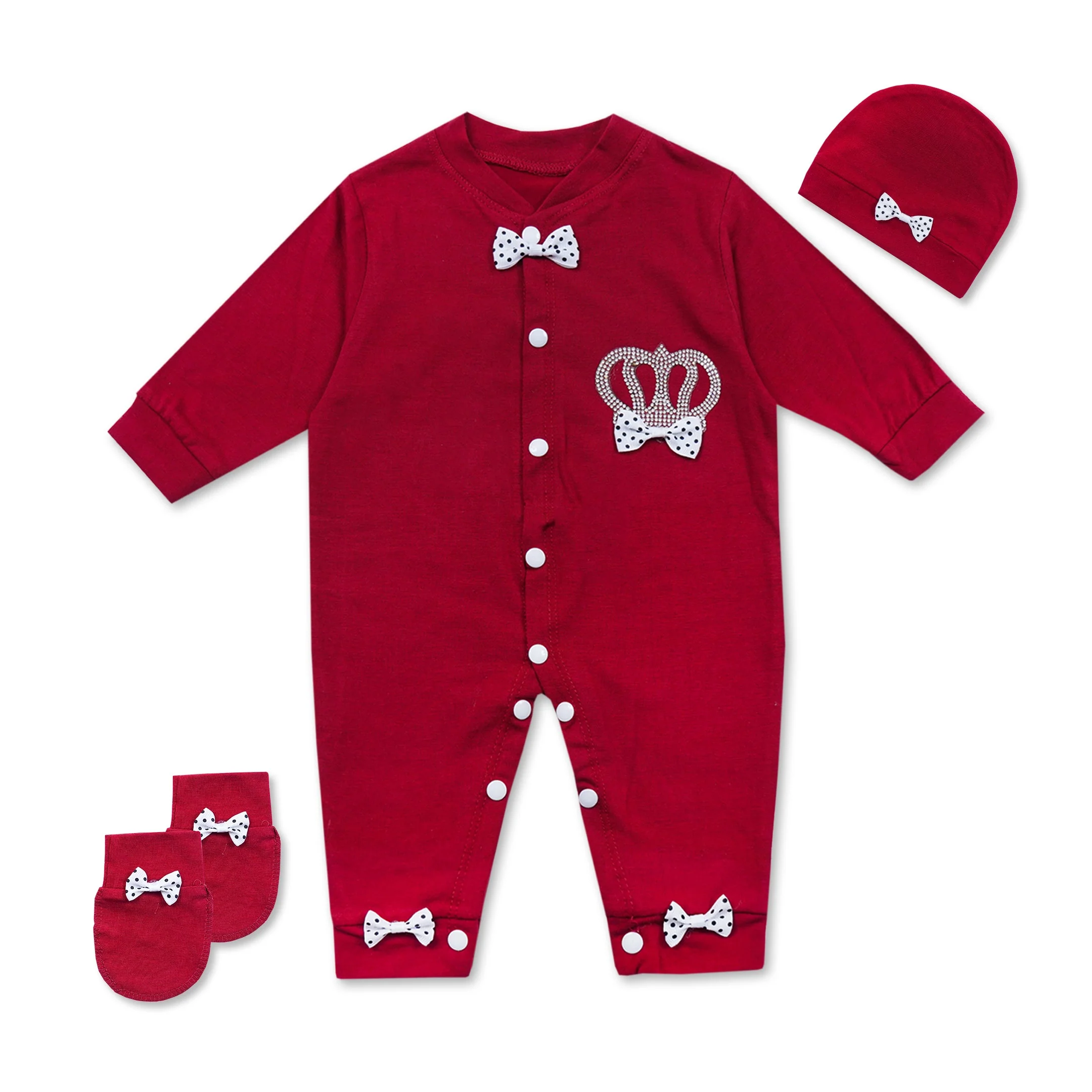 Baby Gift Set Pack Of 3 Crown Maroon - Sunshine - Image 2