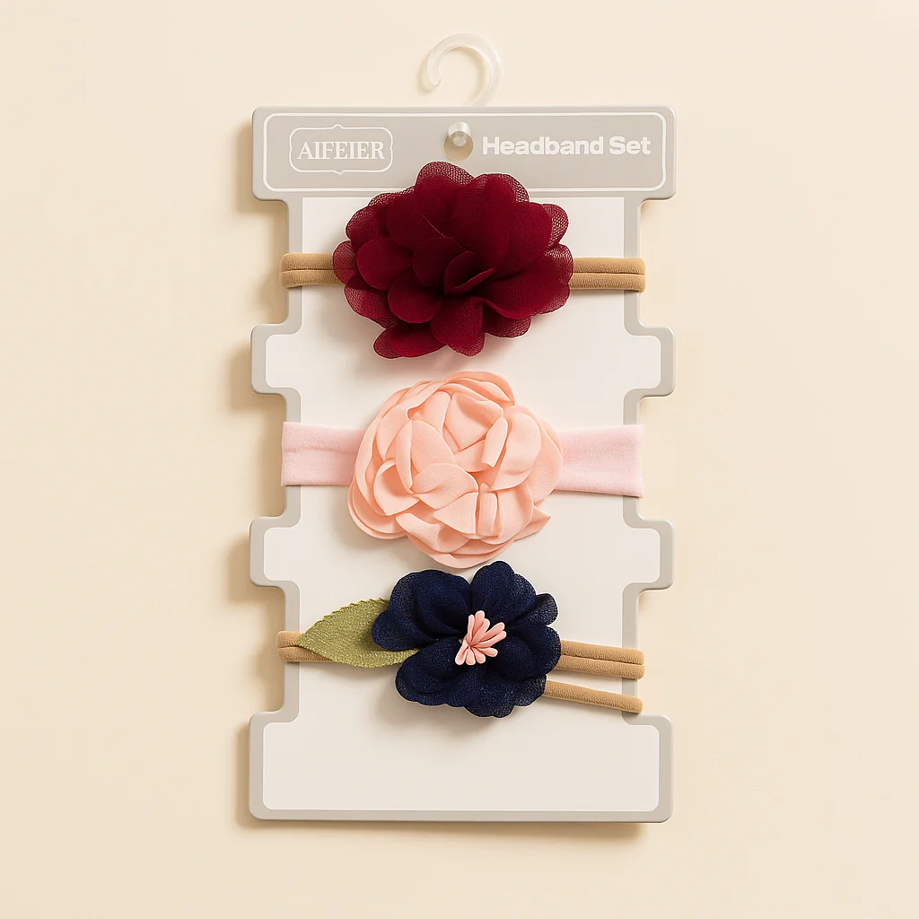 Baby Girl Assorted Headbands Pack Of 3 Multicolor - Sunshine
