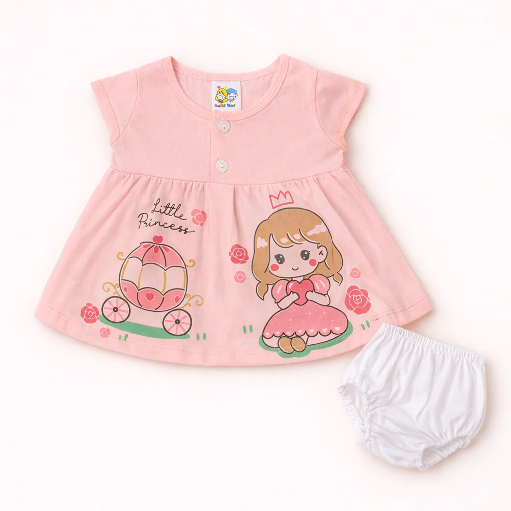 Baby Girl Frock Set Little Princess Pink - Sunshine