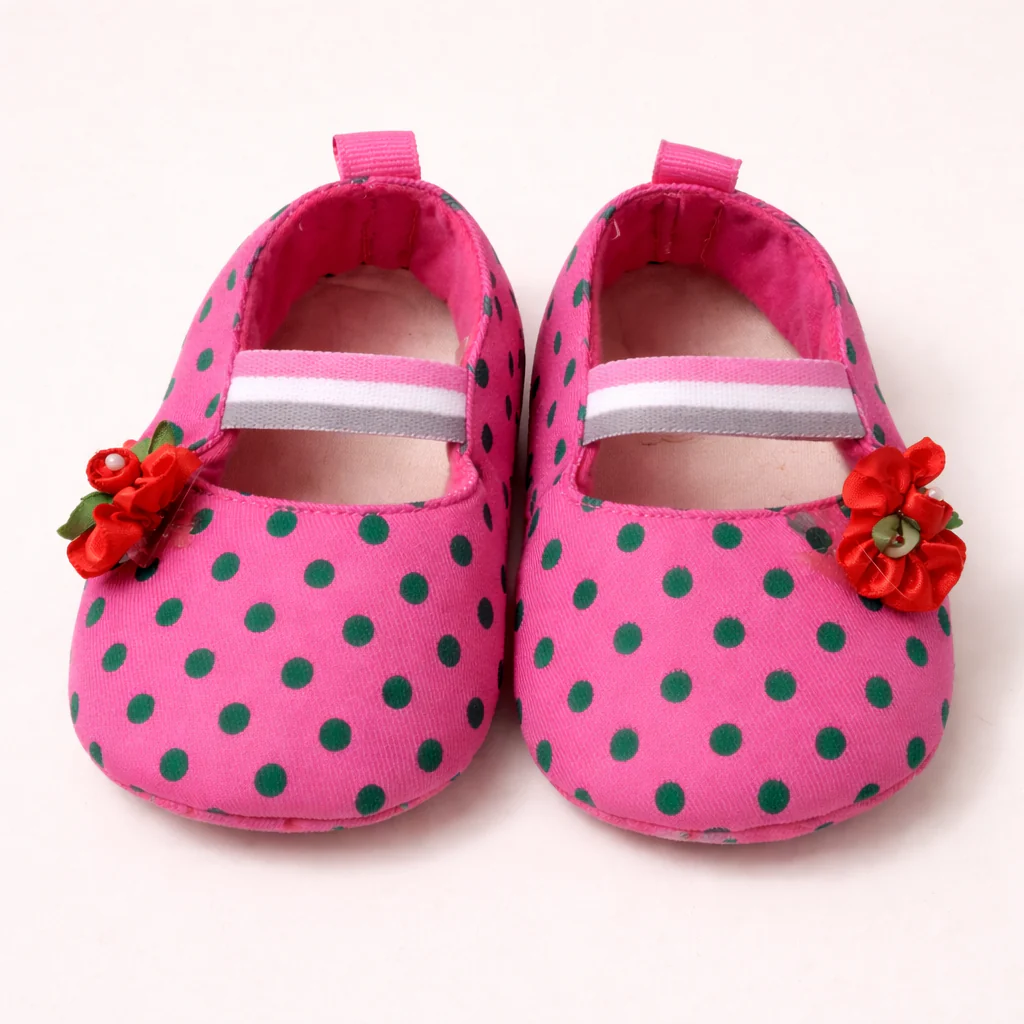 Baby Girl Shoes Polka Dots Pink - Topse