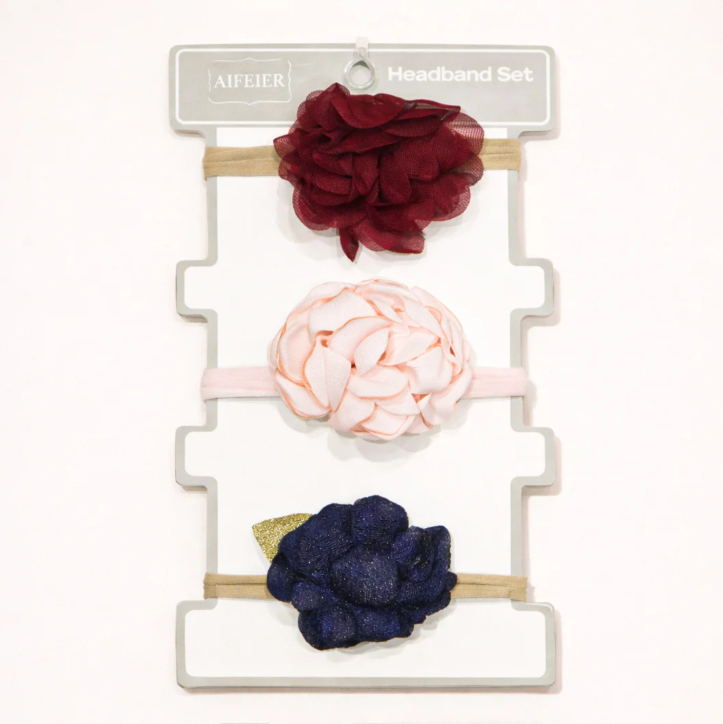 Baby Girls 3Pcs Headband Set Multicolor - Sunshine