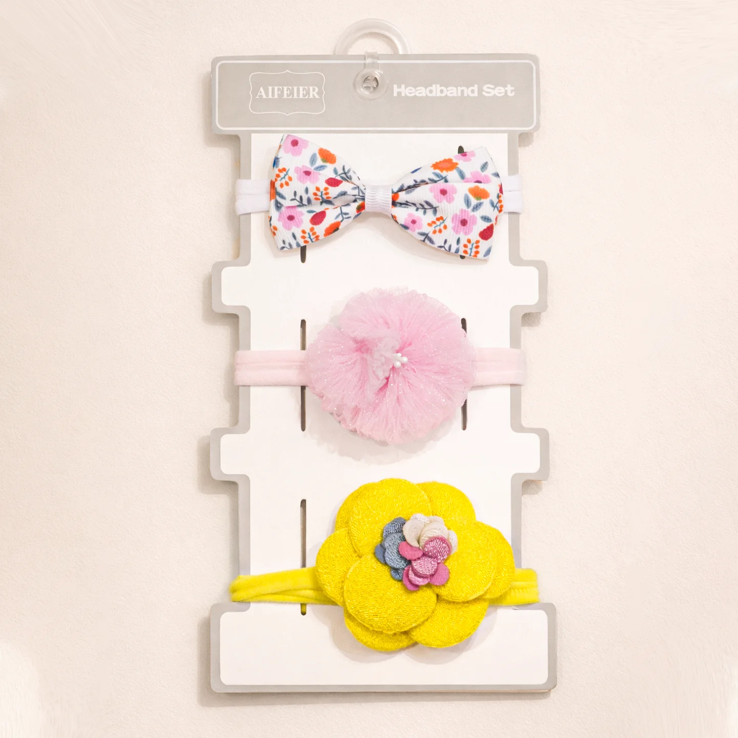 Baby Girls 3Pcs Headband Set Multicolor - Sunshine