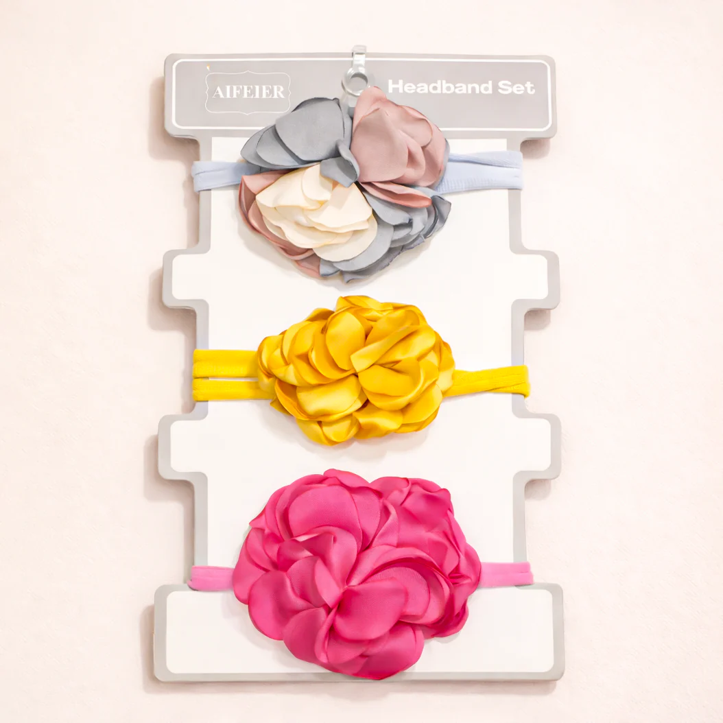 Baby Girls 3Pcs Headband Set Multicolor - Sunshine