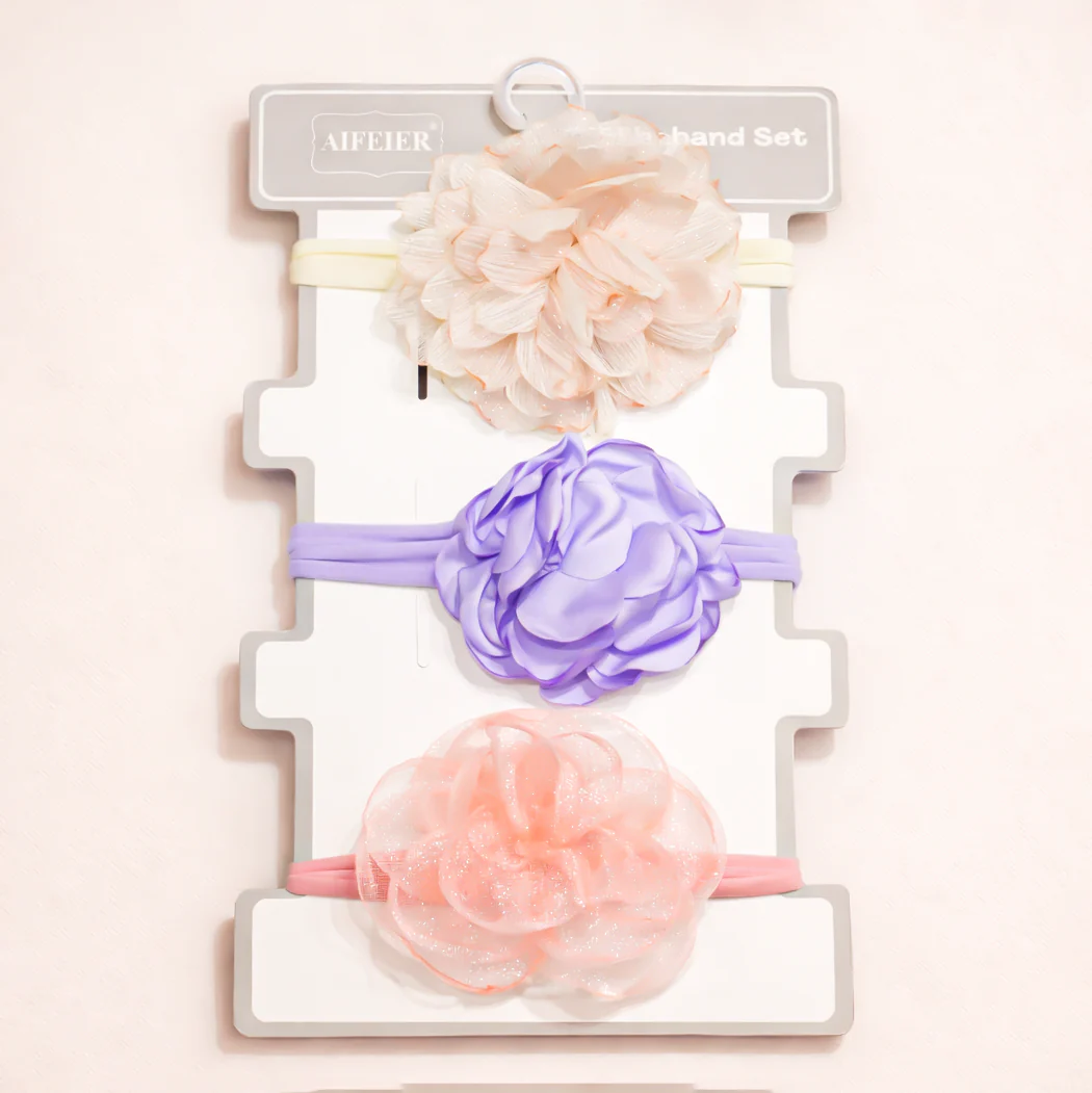 Baby Girls 3Pcs Headband Set Multicolor - Sunshine