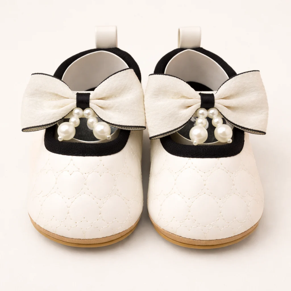 Baby Girls Sandals Bow Off White - Sunshine